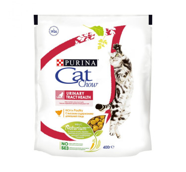 Сухой корм для кошек Purina Cat Chow для поддержания здоровья мочевыводящих путей, домашняя птица, 400 г